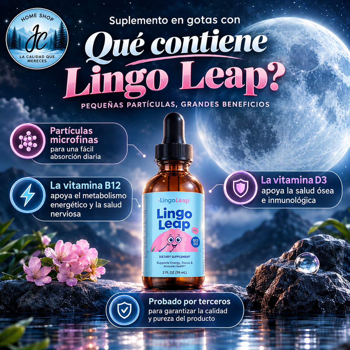 LINGOLEAP SOPORTE PARA LA SALUD COGNITIVA EN NIÑOS (30 ML)