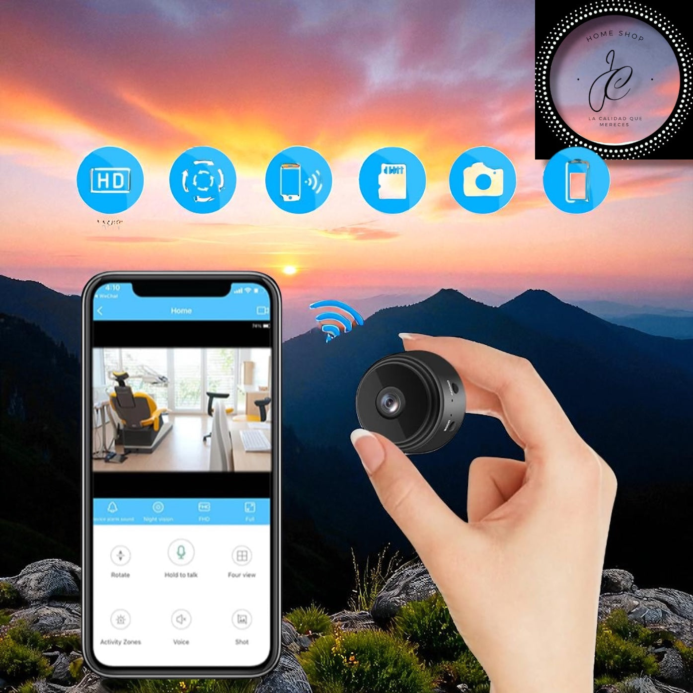 MINI CAMARA A9 1080P INALÁMBRICA WIFI SMART HOME VIGILANCIA