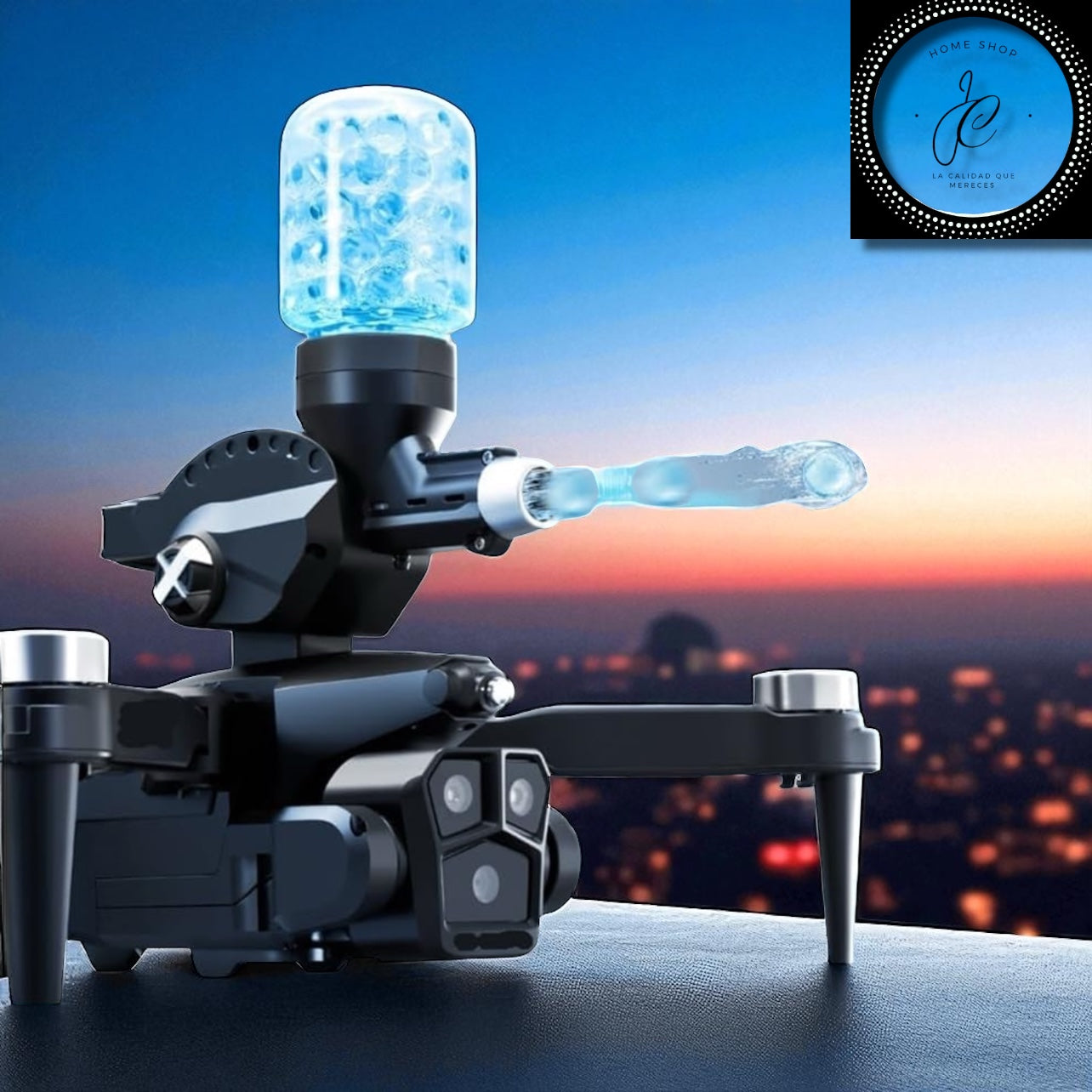 DRON K11 CON CÁMARA HD + LANZADOR DE ESFERAS DE GEL