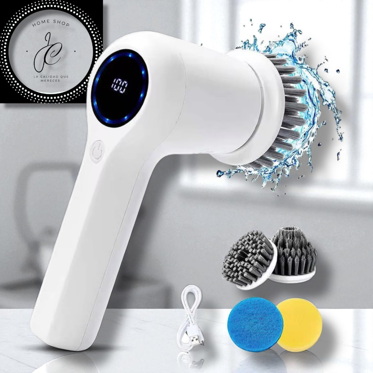 CEPILLO DE LIMPIEZA ELÉCTRICO MULTIFUNCIONAL