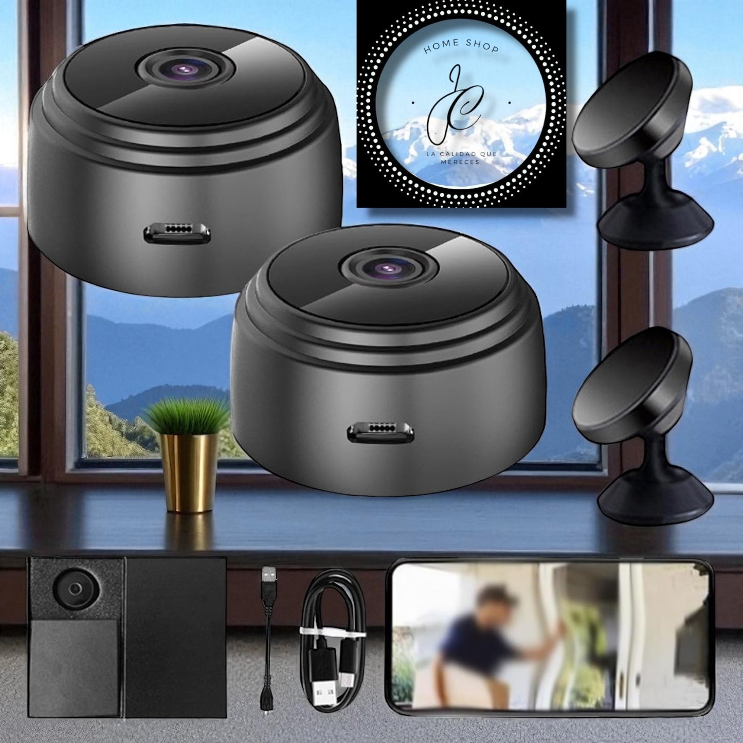 MINI CAMARA A9 1080P INALÁMBRICA WIFI SMART HOME VIGILANCIA