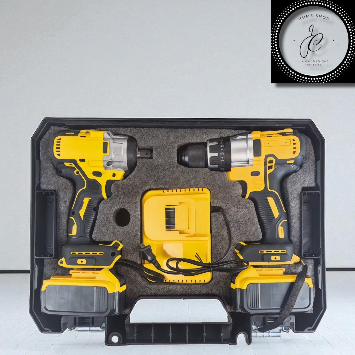 KIT DE TALADRO Y ATORNILLADOR INALAMBRICO DOTVIX 2 BATERIAS DE 128V
