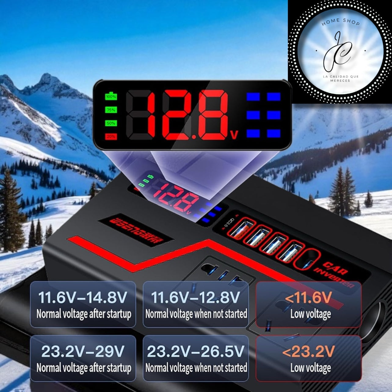 CARGADOR UNIVERSAL PARA VEHÍCULOS INVERTER