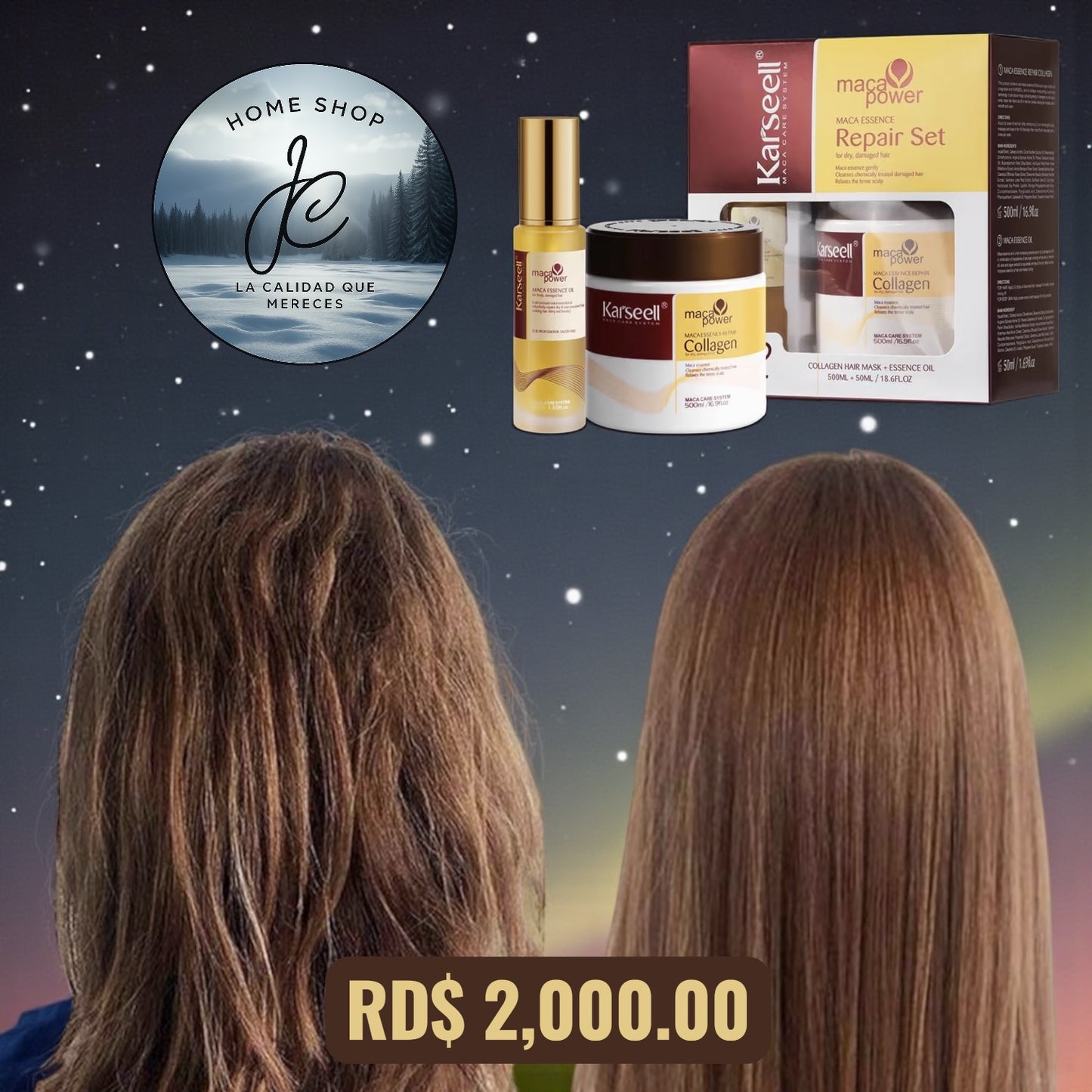 MÁSCARA KARSEEL + ACEITE KARSEEL