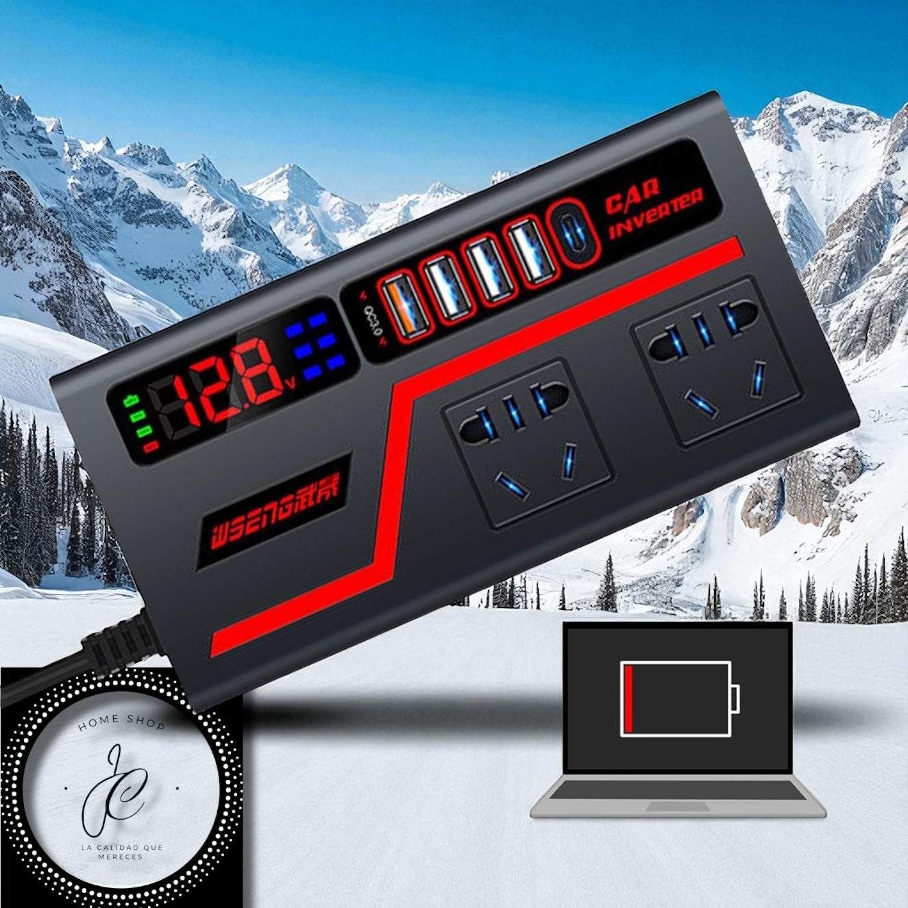 CARGADOR UNIVERSAL PARA VEHÍCULOS INVERTER