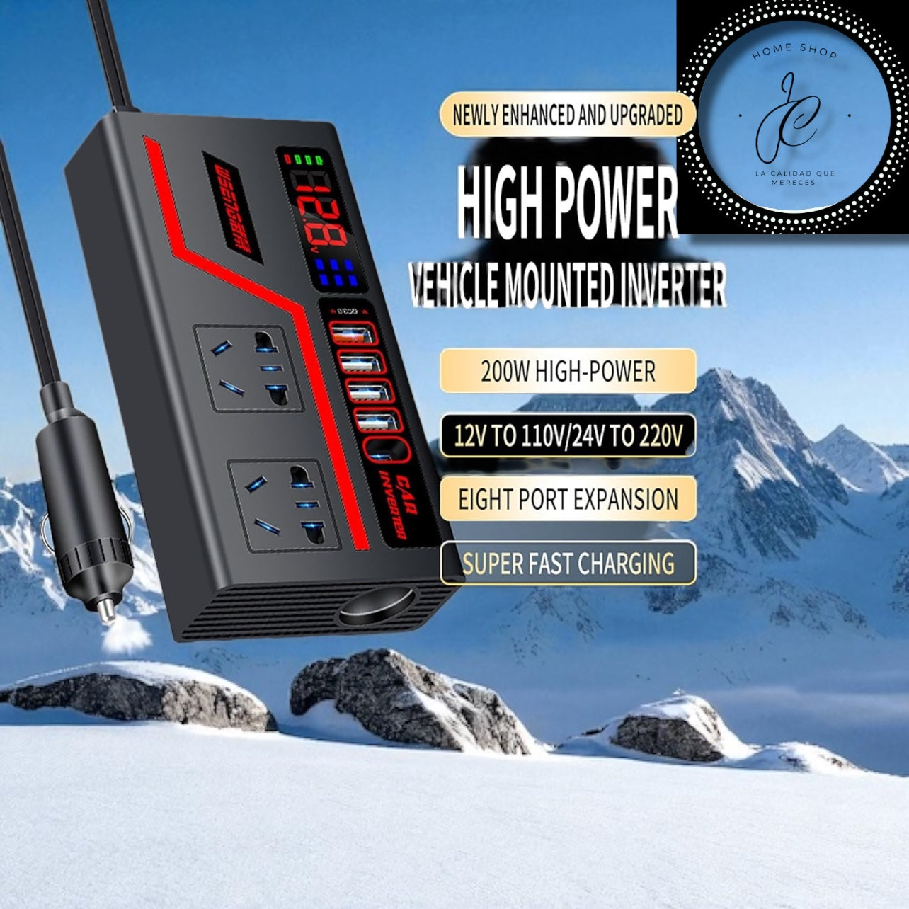 CARGADOR UNIVERSAL PARA VEHÍCULOS INVERTER