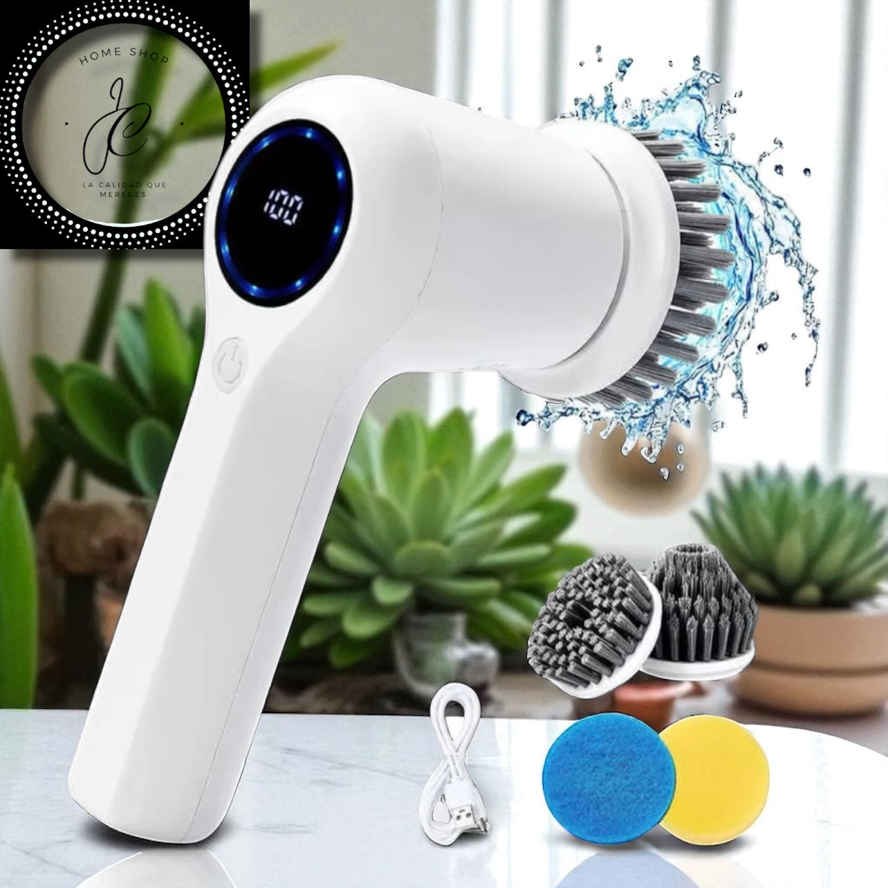 CEPILLO DE LIMPIEZA ELÉCTRICO MULTIFUNCIONAL