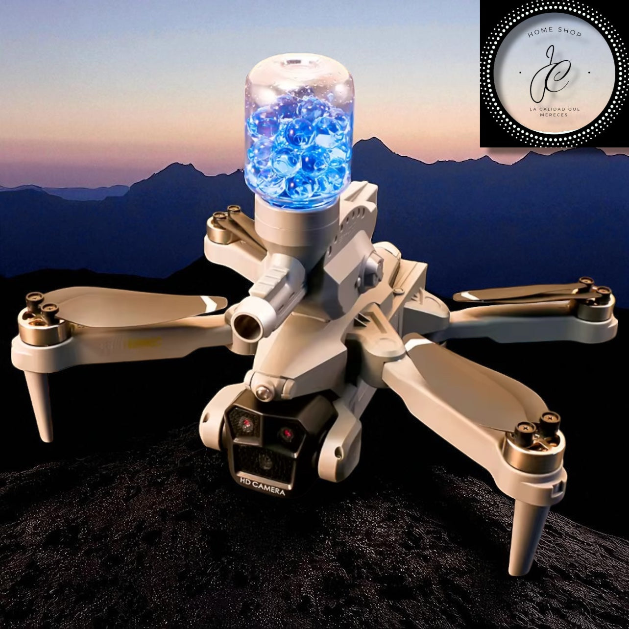 DRON K11 CON CÁMARA HD + LANZADOR DE ESFERAS DE GEL