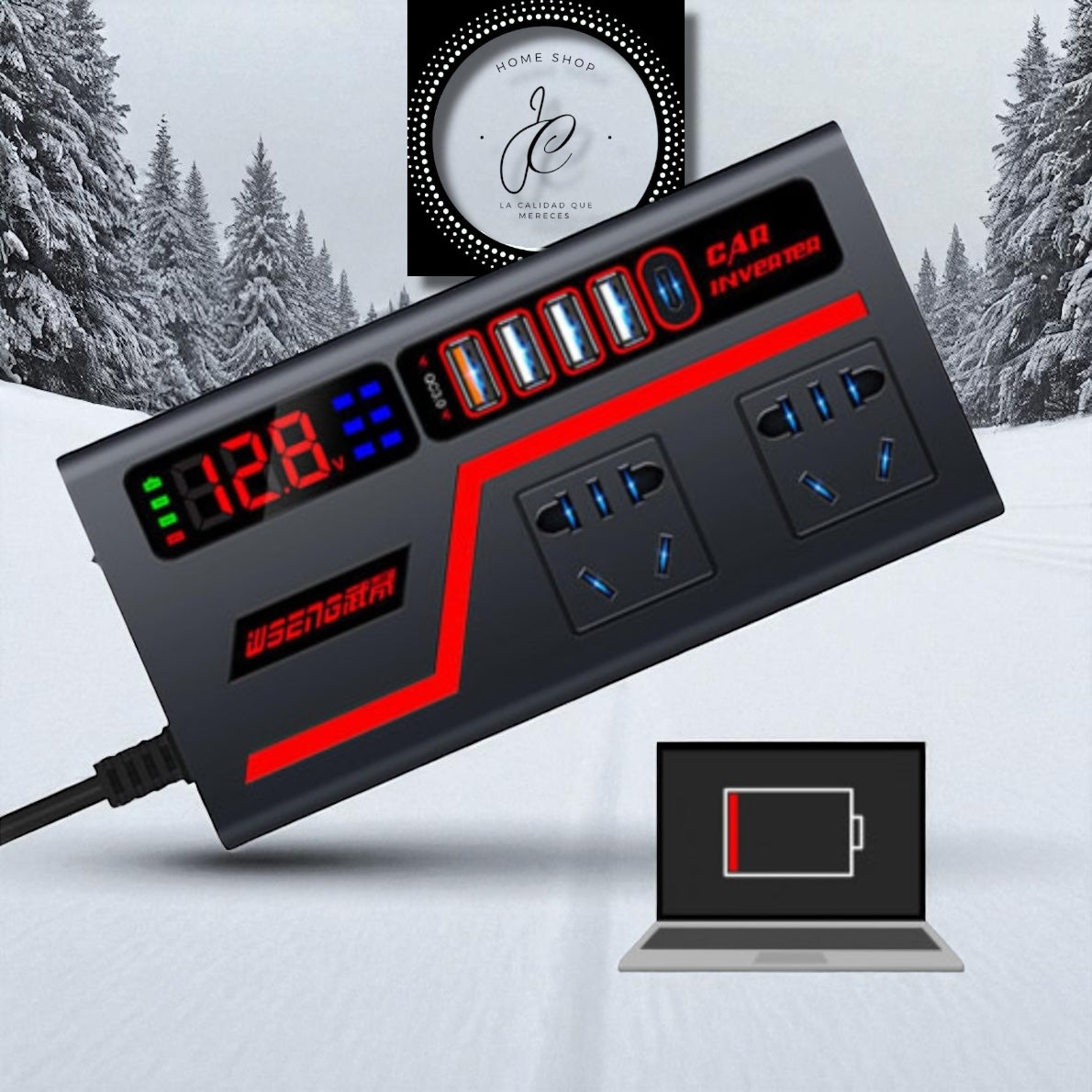 CARGADOR UNIVERSAL PARA VEHÍCULOS INVERTER