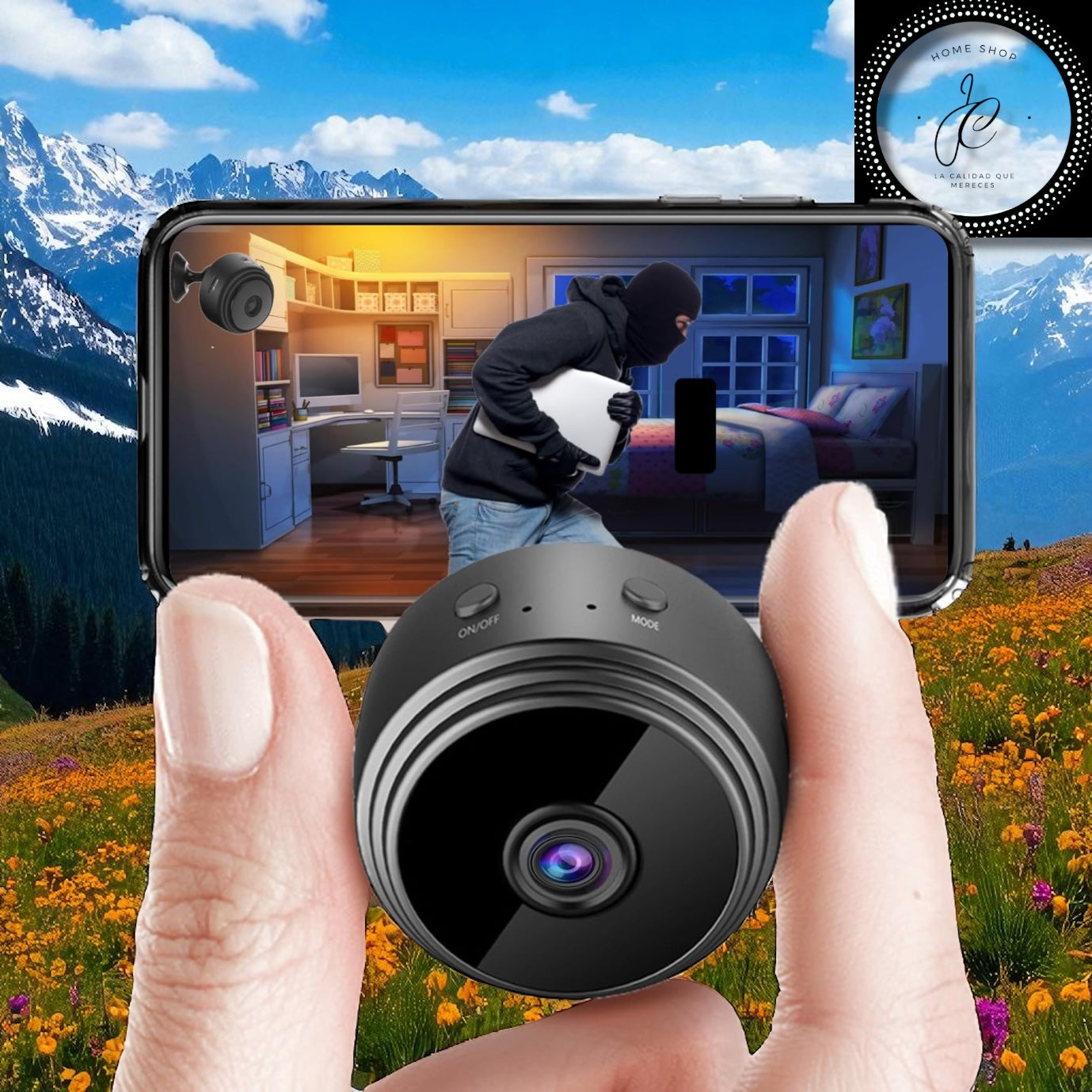 MINI CAMARA A9 1080P INALÁMBRICA WIFI SMART HOME VIGILANCIA