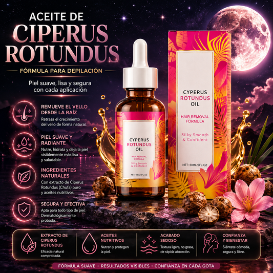 CYPERUS ROTUNDUS PARA RETARDAR EL CRECIMIENTO DEL VELLO