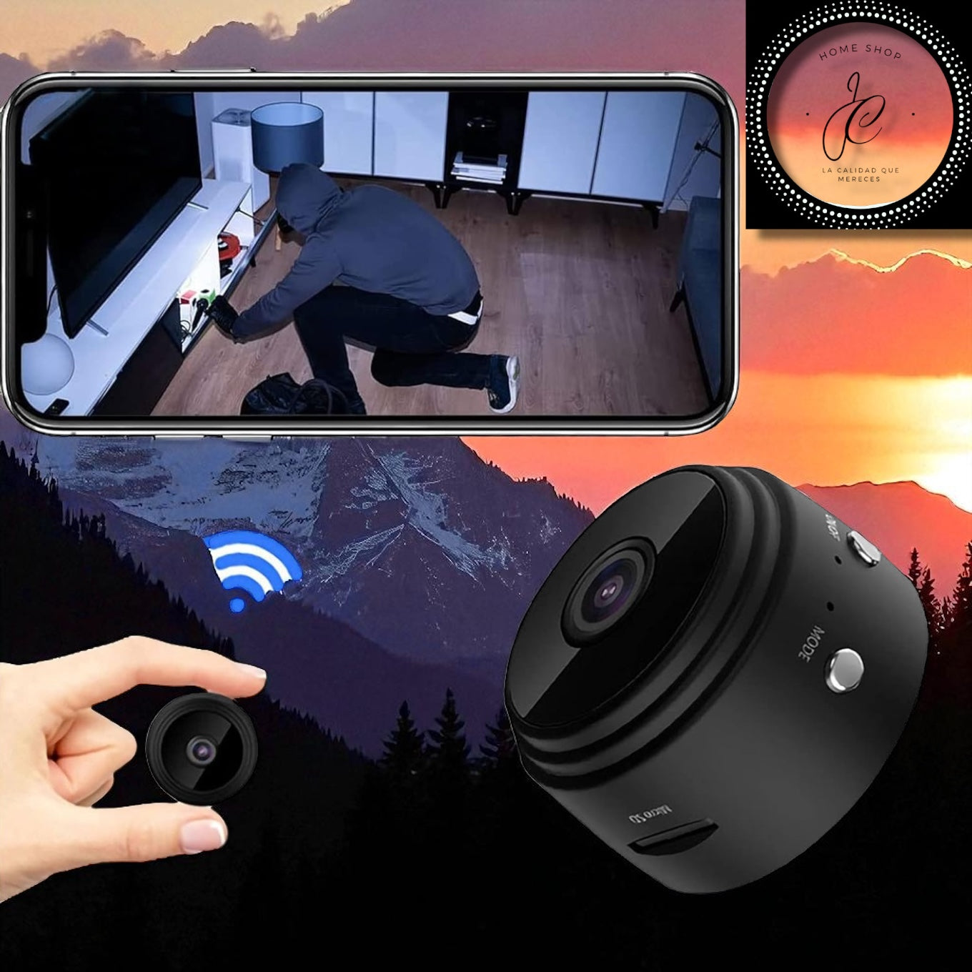 MINI CAMARA A9 1080P INALÁMBRICA WIFI SMART HOME VIGILANCIA