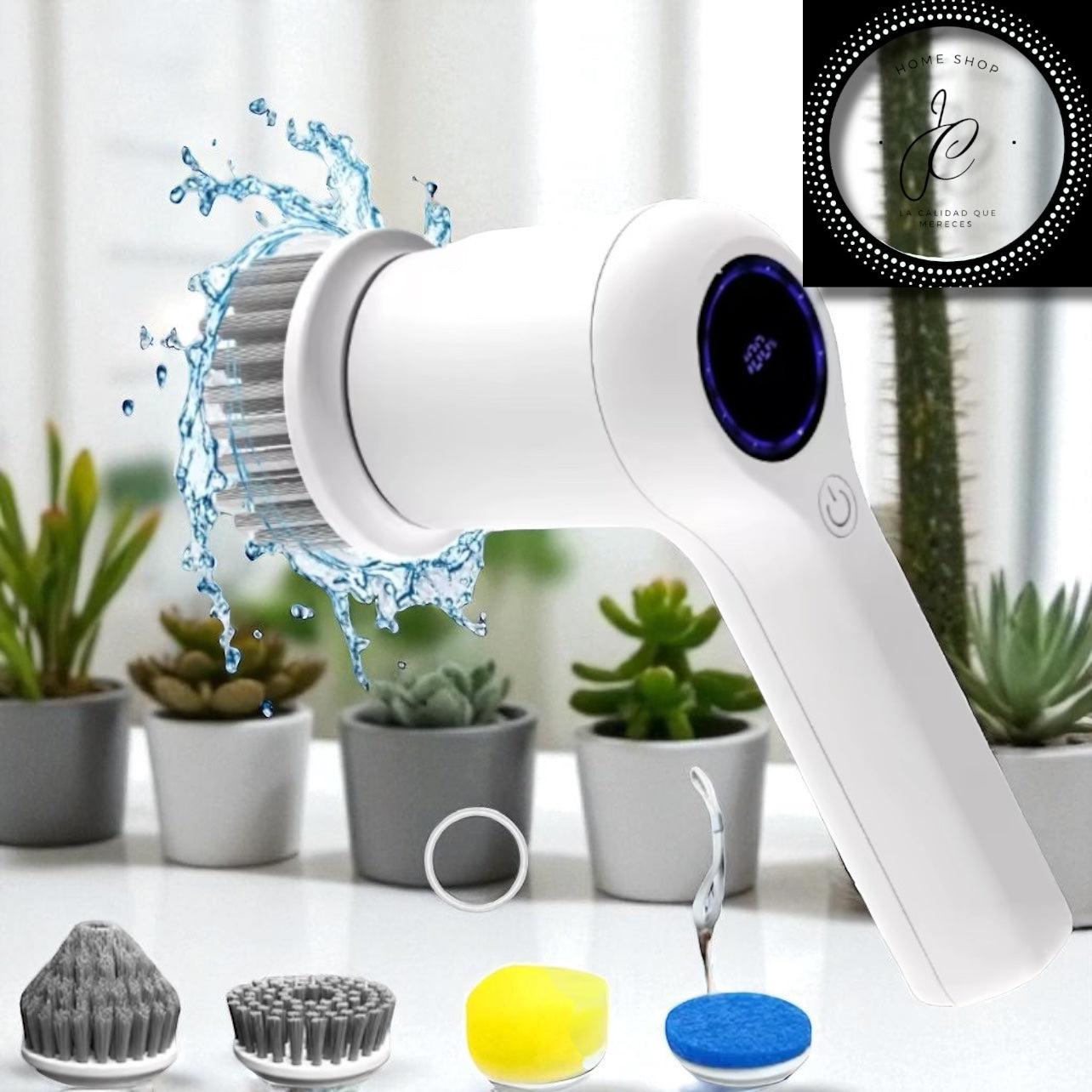 CEPILLO DE LIMPIEZA ELÉCTRICO MULTIFUNCIONAL