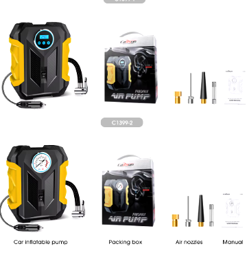 COMPRESOR DE AIRE DIGITAL PARA COCHE AUTO BOMBA INFLADORA PORTÁTIL