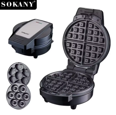 MAQUINA DE WAFFLES 3 EN 1 SK-08006
