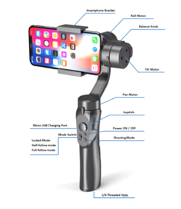 POCKET GIMBAL - ESTABILIZADOR PARA TELEFONOS
