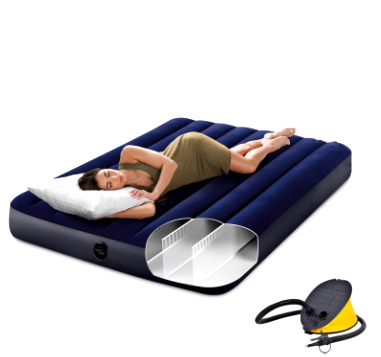 COLCHÓN INFLABLE INTEX 54 PULGADAS, SÚPER PRÁCTICO DE INFLAR Y CÓMODO