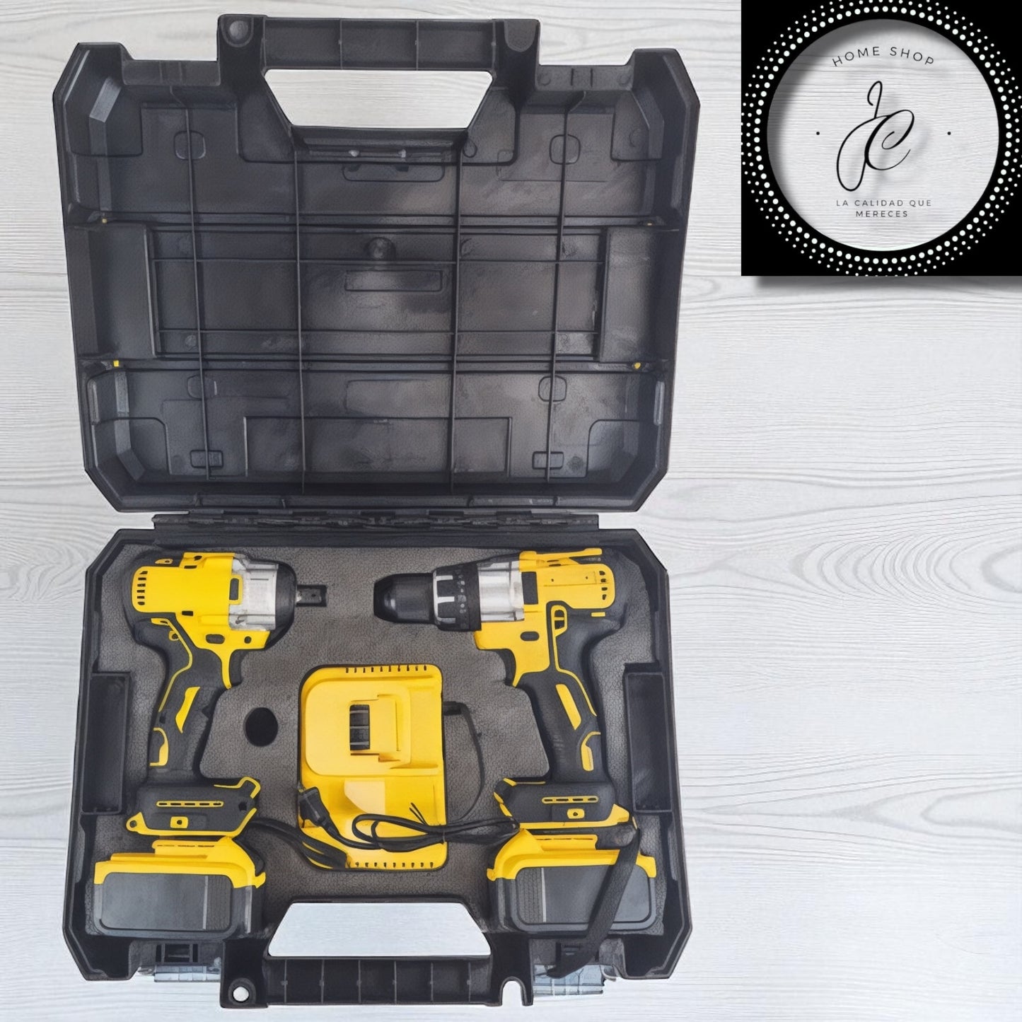 KIT DE TALADRO Y ATORNILLADOR INALAMBRICO DOTVIX 2 BATERIAS DE 128V