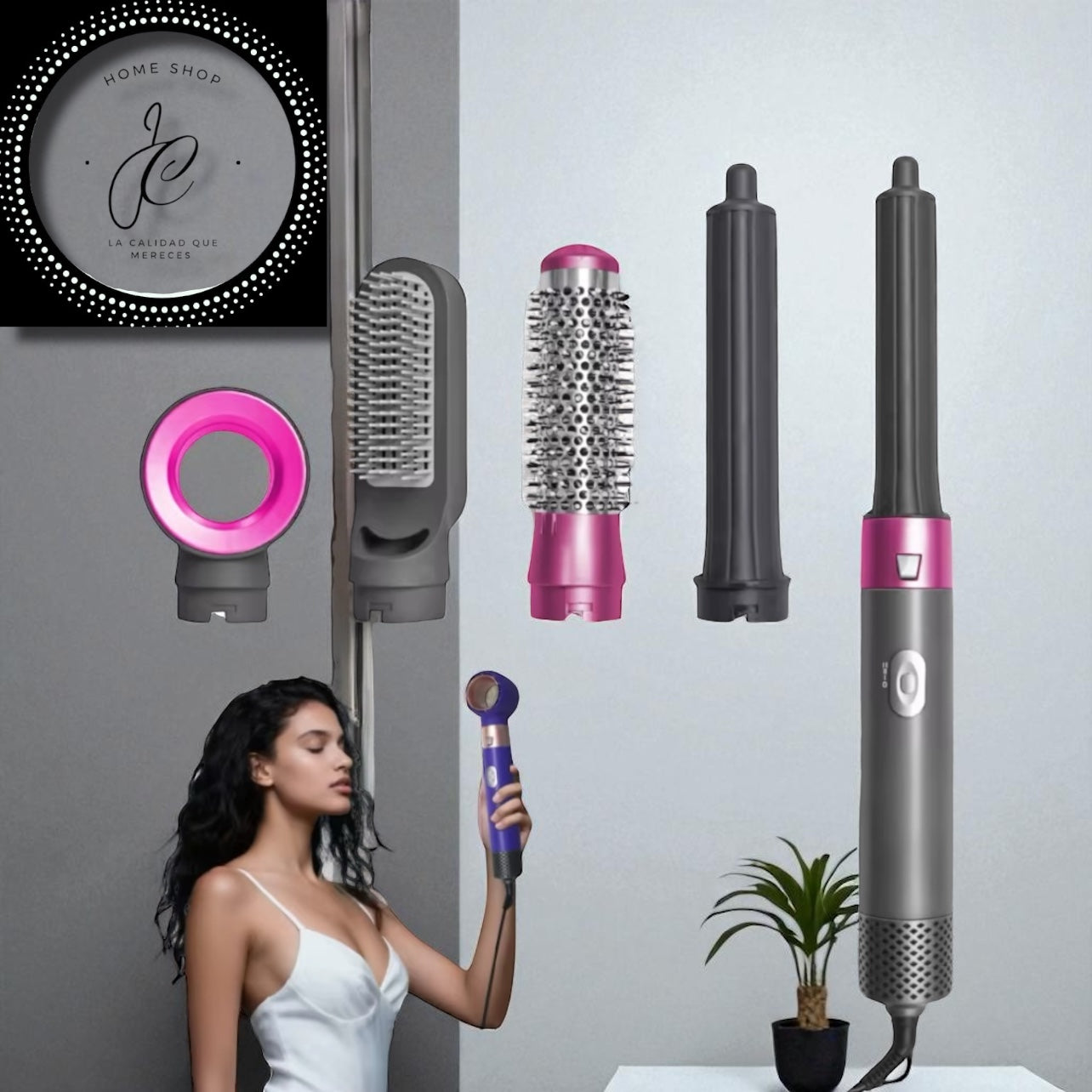 CEPILLO PARA EL CABELLO 5 EN 1, SECADOR Y VOLUMINIZADOR