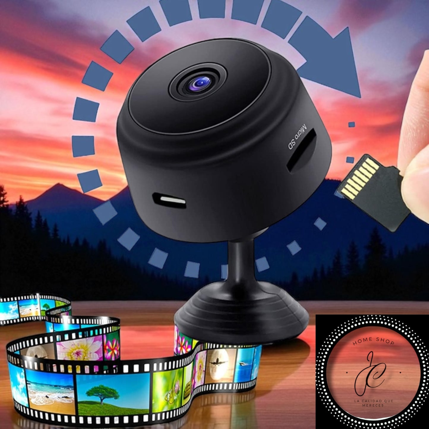 MINI CAMARA A9 1080P INALÁMBRICA WIFI SMART HOME VIGILANCIA