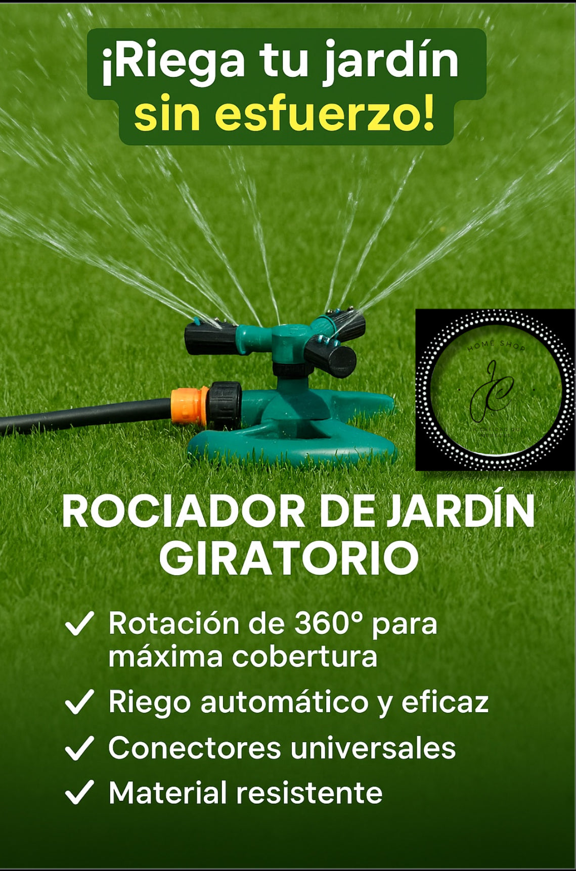 ROCIADOR DE JARDÍN GIRATORIO