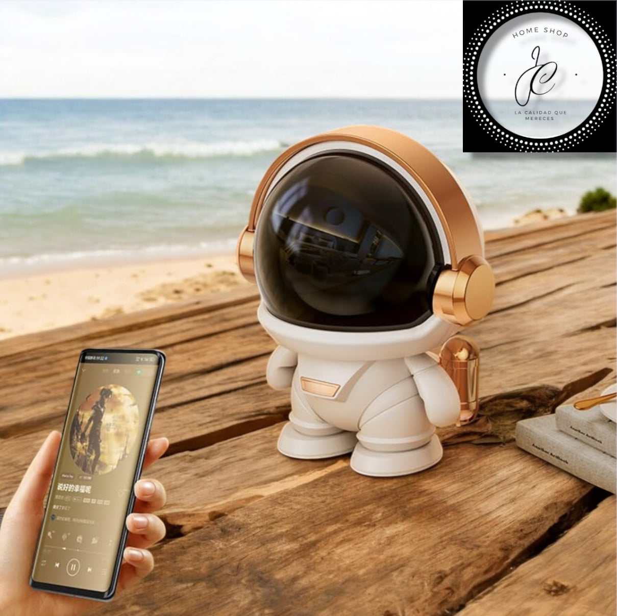 BOCINA TIPO ROBOT ASTRONAUTA ESPACIAL CON MÚSICA MY-7327 MD