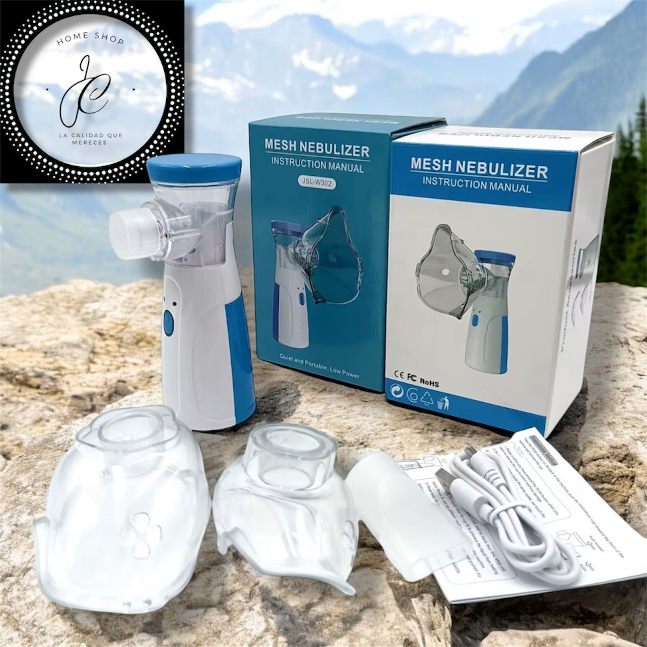 NEBULIZADOR INALÁMBRICO PORTÁTIL MESH JSL-W302