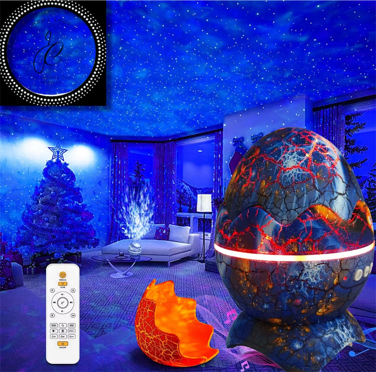 PROYECTOR DE HUEVO DINOSAURIO GALAXY NIGHTLIGHT