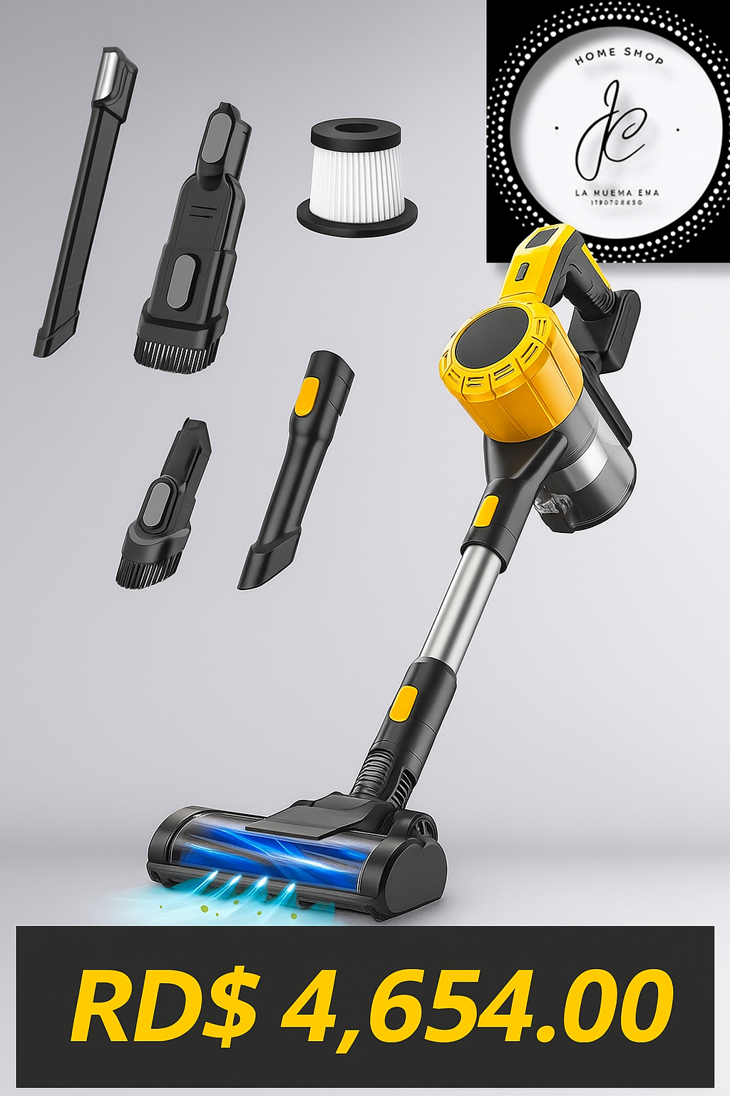 ASPIRADORA INALÁMBRICA 2 BATERÍAS 18V