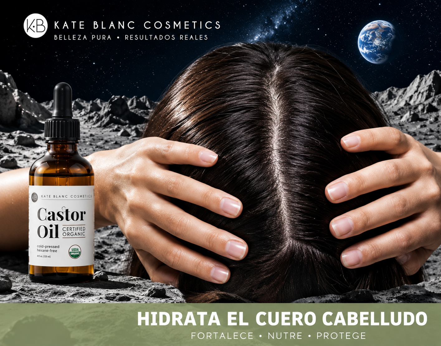 ACEITE DE RICINO / CASTOR OIL ORGÁNICO PREMIUM – 100% PURO, PRENSADO EN FRÍO PARA CABELLO, PESTAÑAS, CEJAS Y PIEL