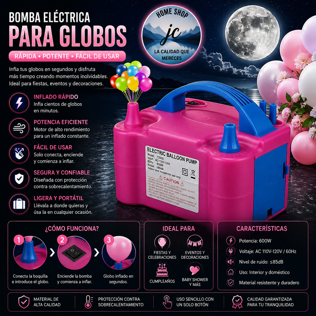 MAQUINA PARA INFLAR GLOBOS