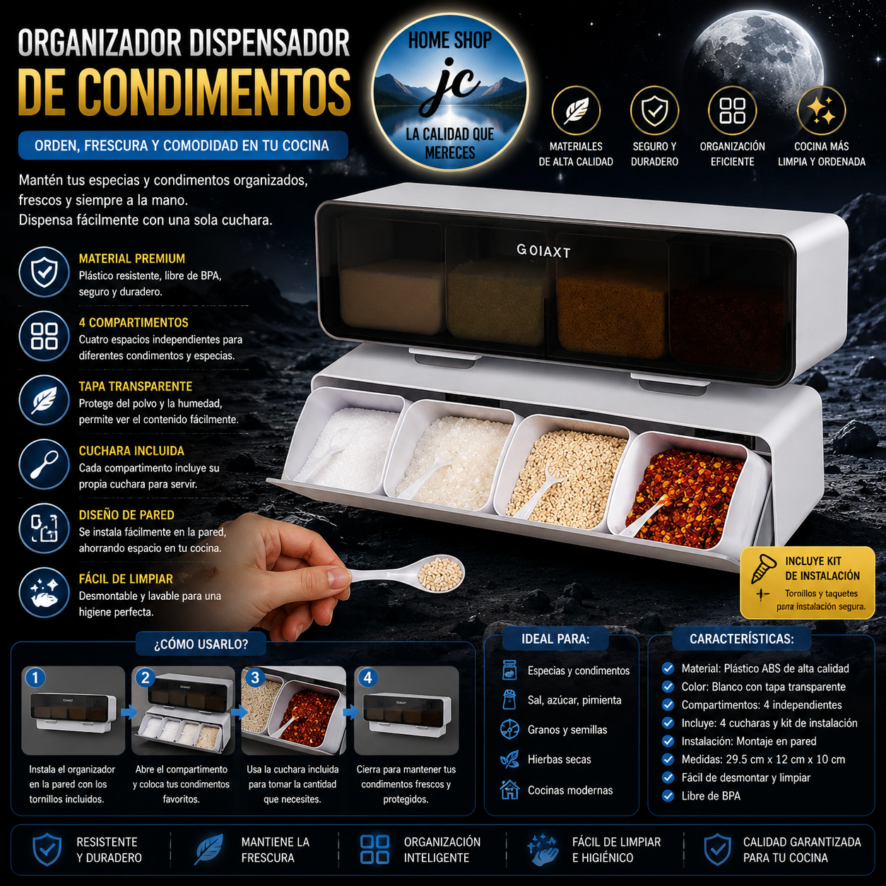 ORGANIZADOR DE ESPECIAS Y COSAS PEQUEÑAS