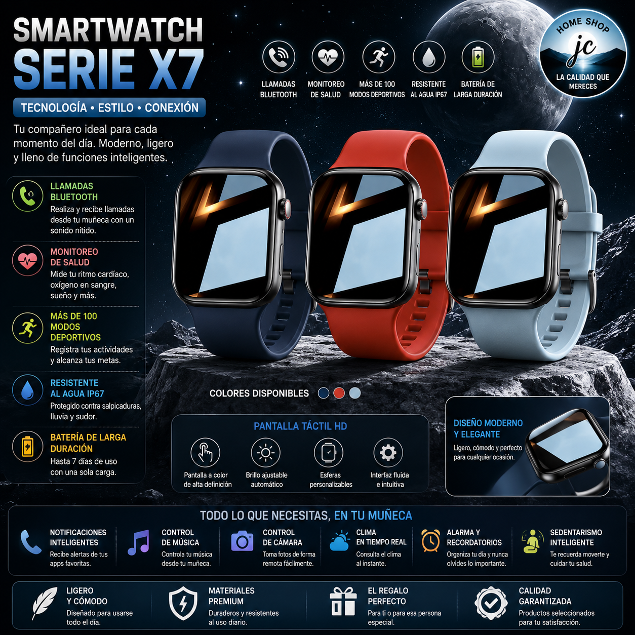 RELOJ SMARTWATCH T500