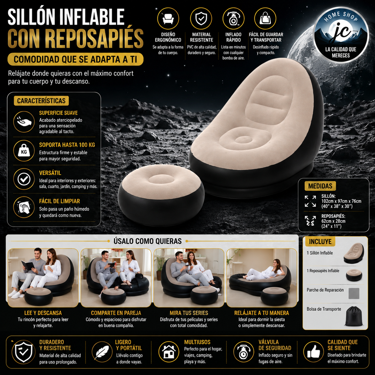 SOFFA MULTIFUNCIONAL INFLABLE