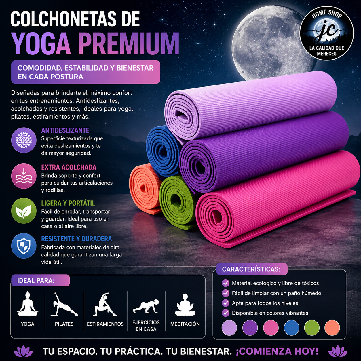 YOGA MATT VARIEDAD DE COLORES