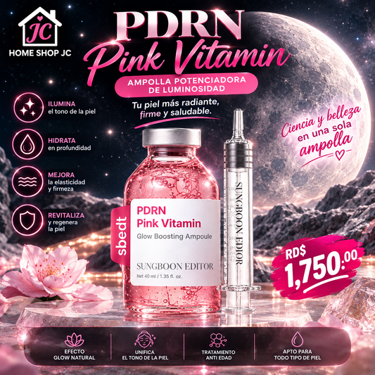SUNGBOON EDITOR GLOW PDRN AMPOLLA, VITAMINA B12, PIEL RADIANTE, 1.35 fl oz