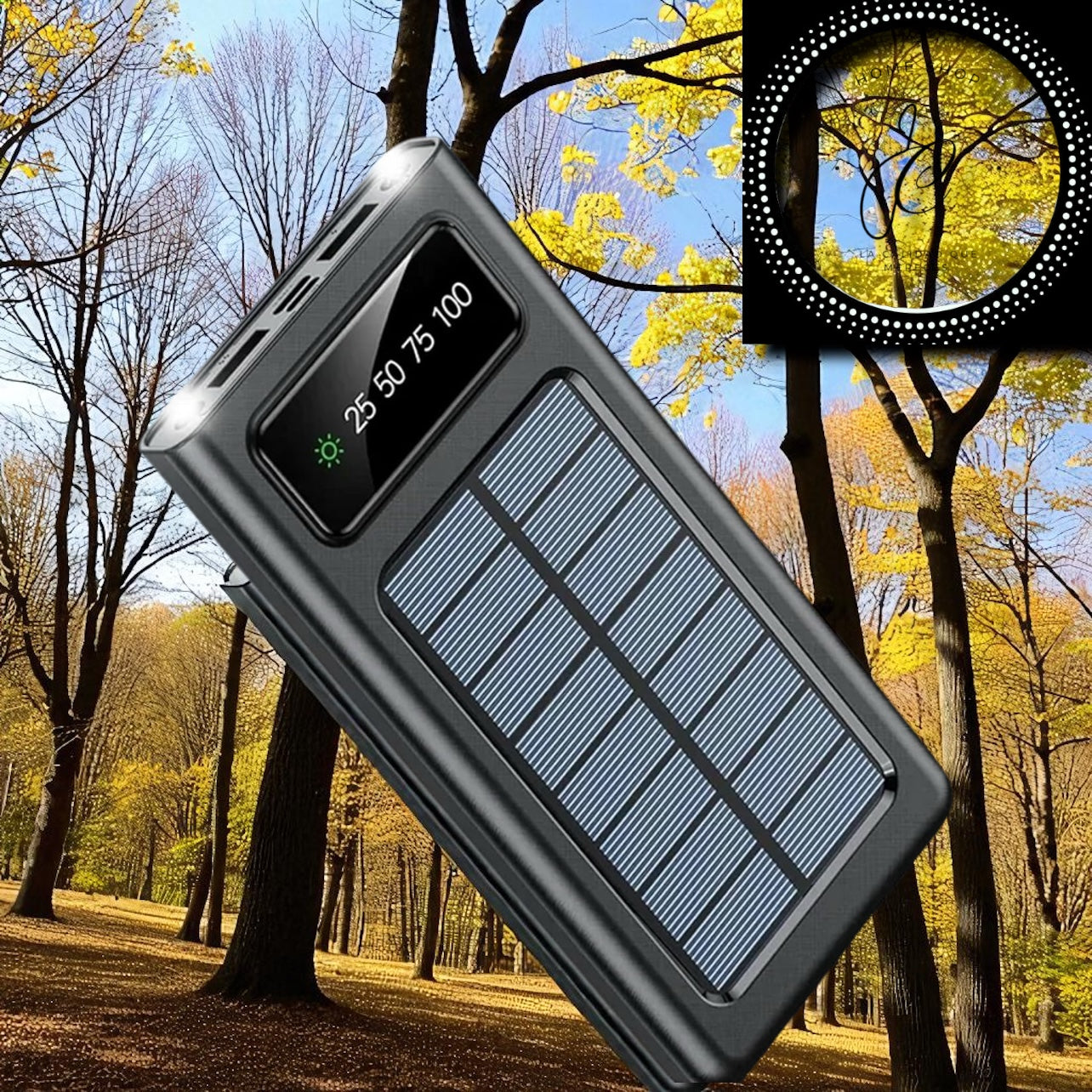 POWER BANK CON CARGA SOLAR 20.000 MAH