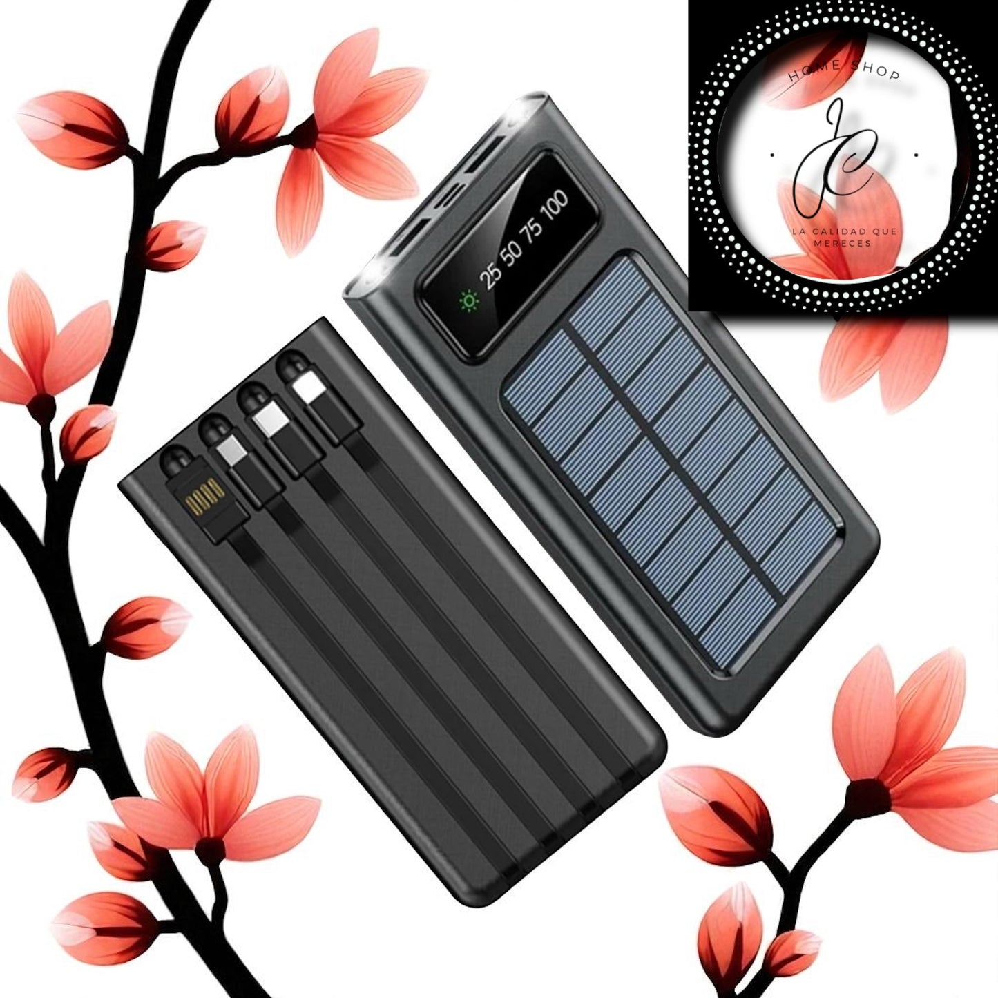 POWER BANK CON CARGA SOLAR 20.000 MAH
