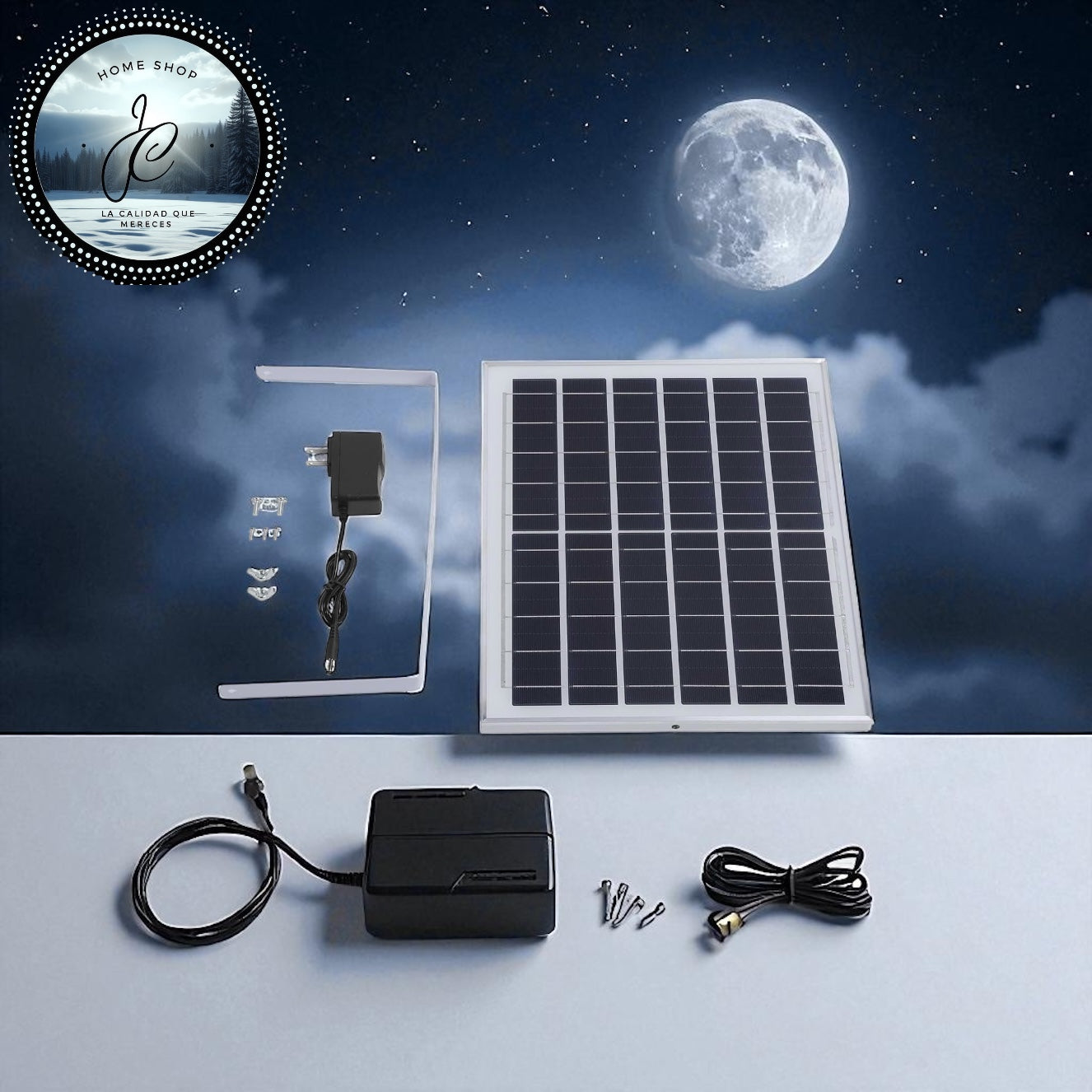 ABANICO SOLAR RECARGABLE DE 16 PULGADAS MD-12103