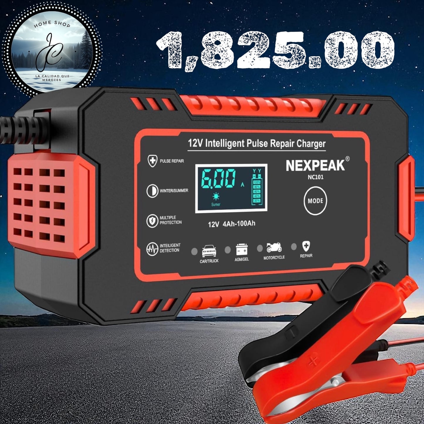 CARGADOR DE BATERÍA 12V
