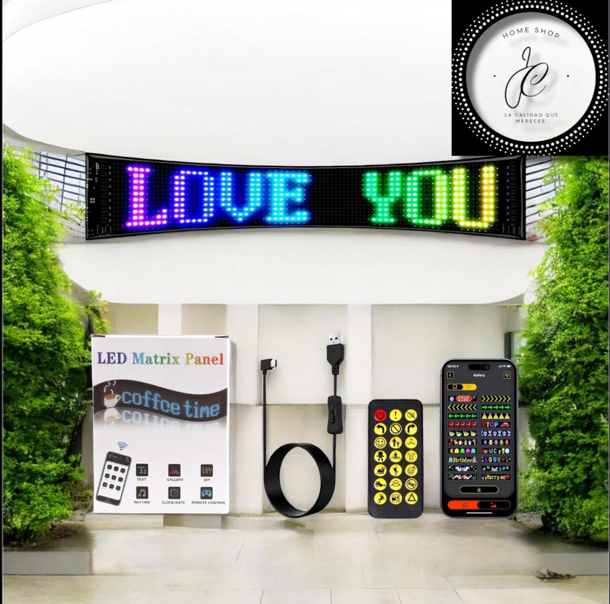 LETRERO LED 20X64