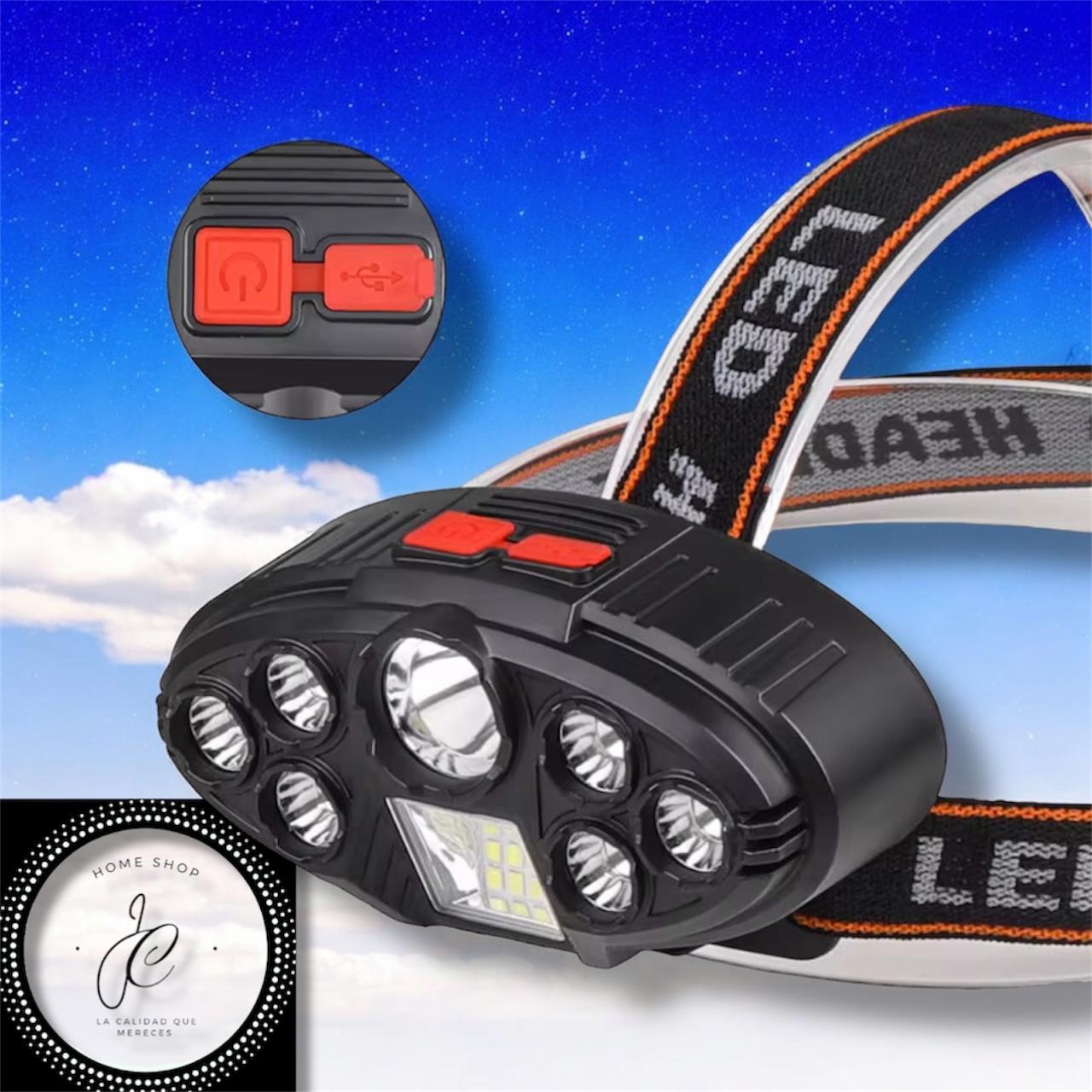 LINTERNA LED DE CABEZA RECARGABLE