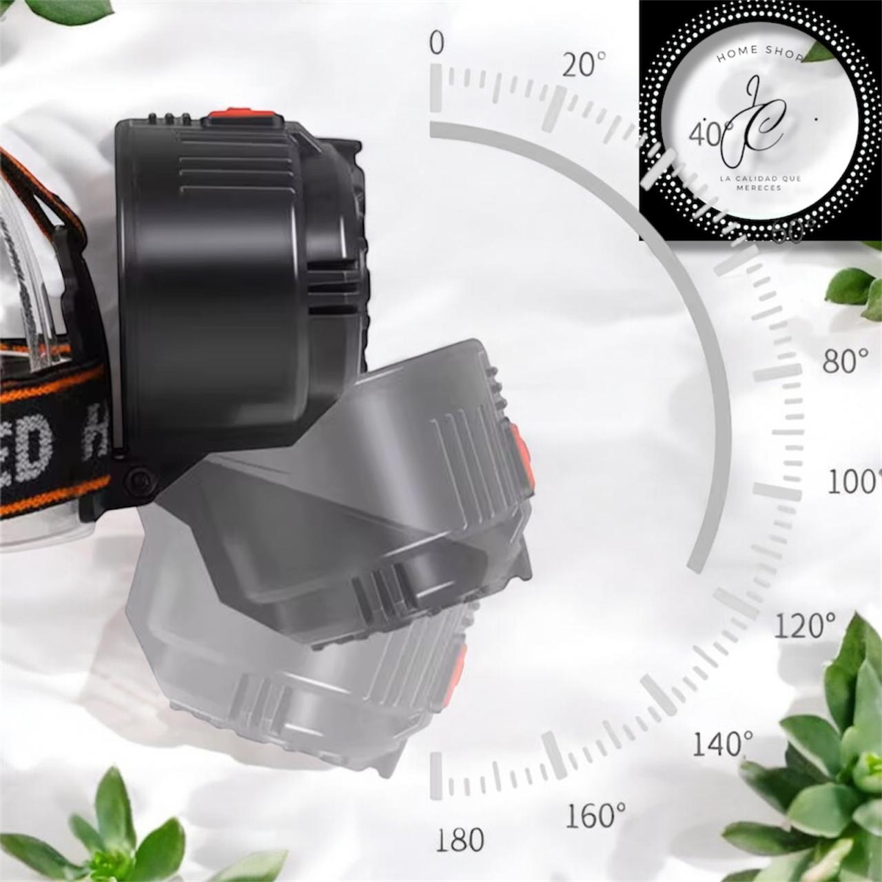 LINTERNA LED DE CABEZA RECARGABLE