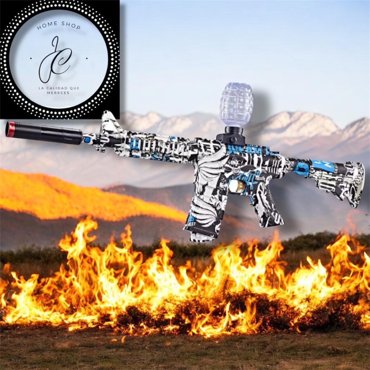 PISTOLA M4 VIPER DE HIDROGEL AUTOMATICA Y RECARGABLE