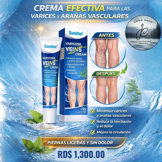 CREMA PARA MEJORAR LA CIRCULACIÓN Y DESAPARECER VARICES