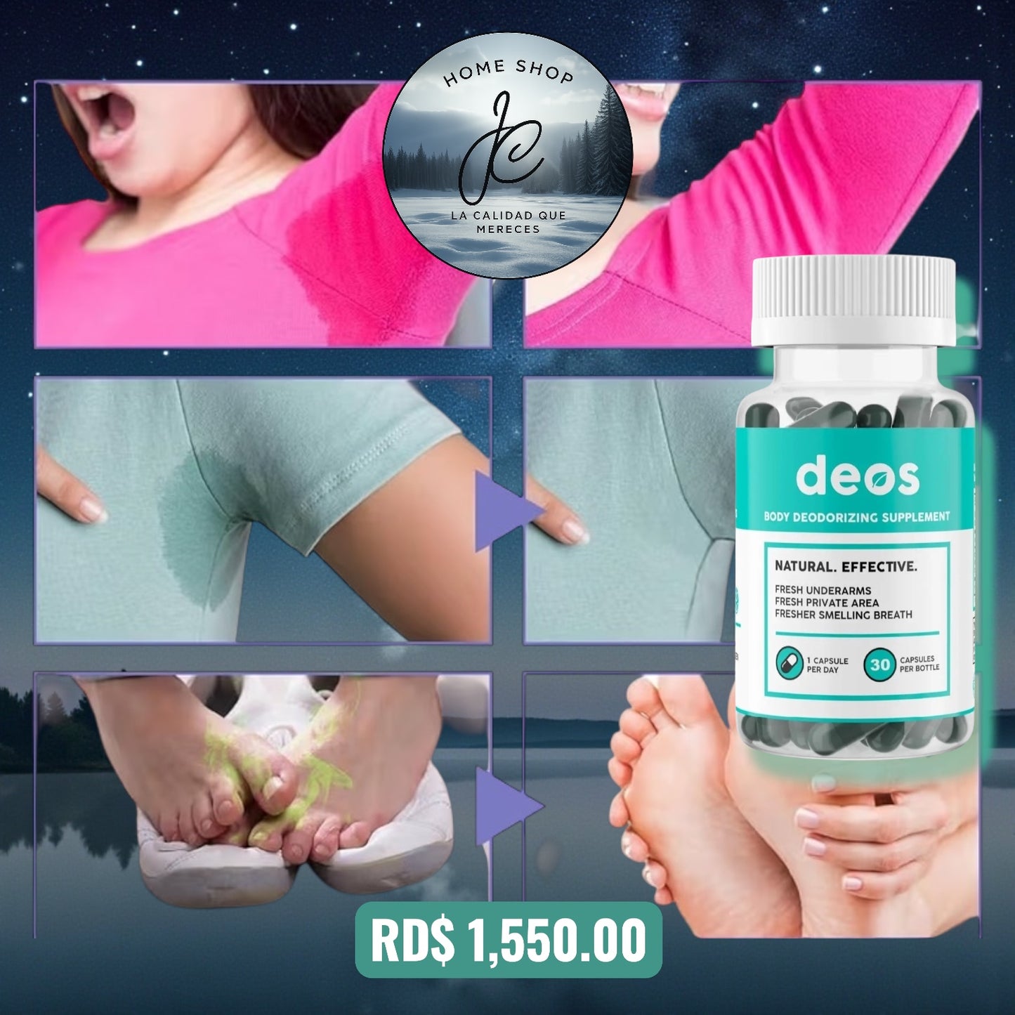 DESODORANTE CORPORAL EN CÁPSULAS DEOS