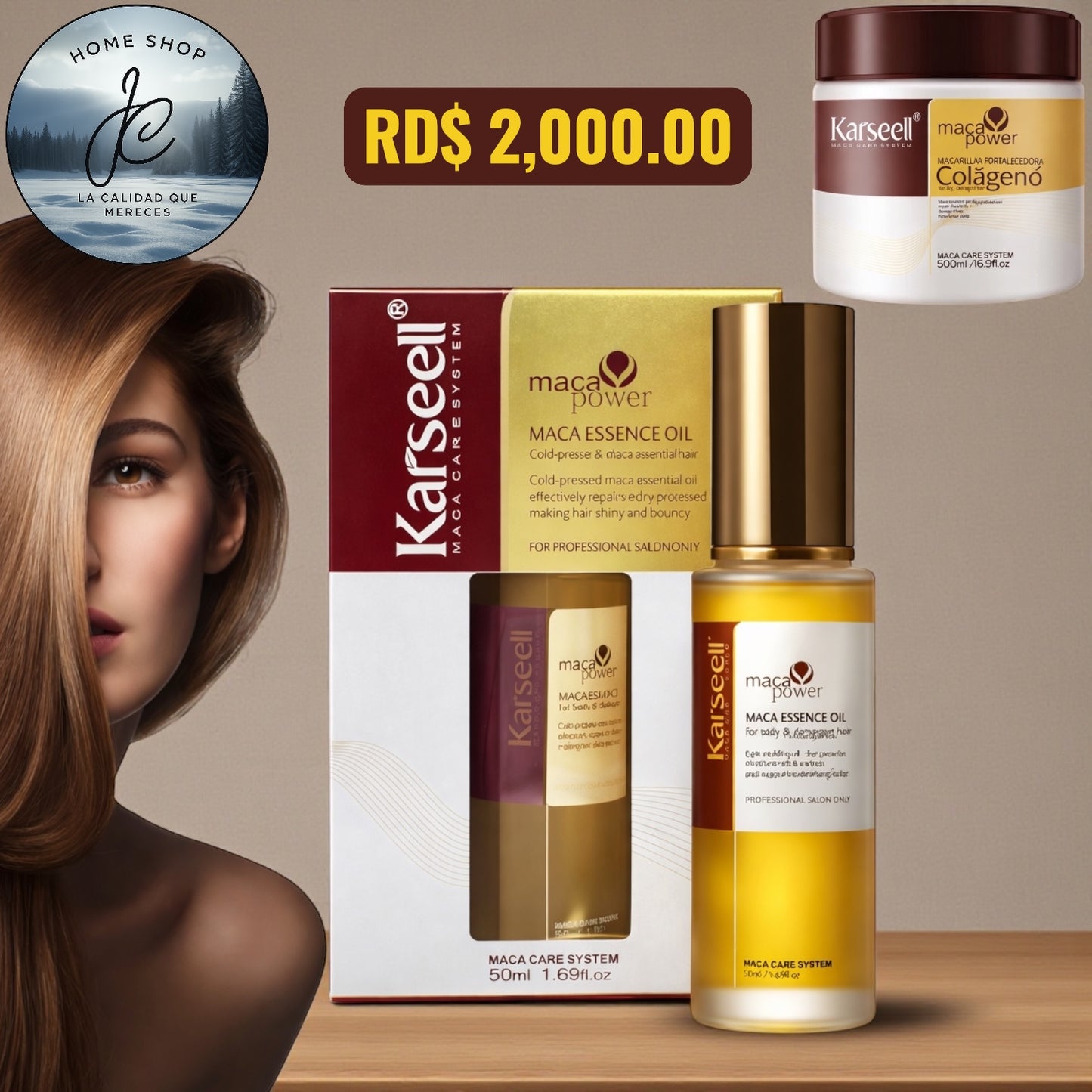 MÁSCARA KARSEEL + ACEITE KARSEEL
