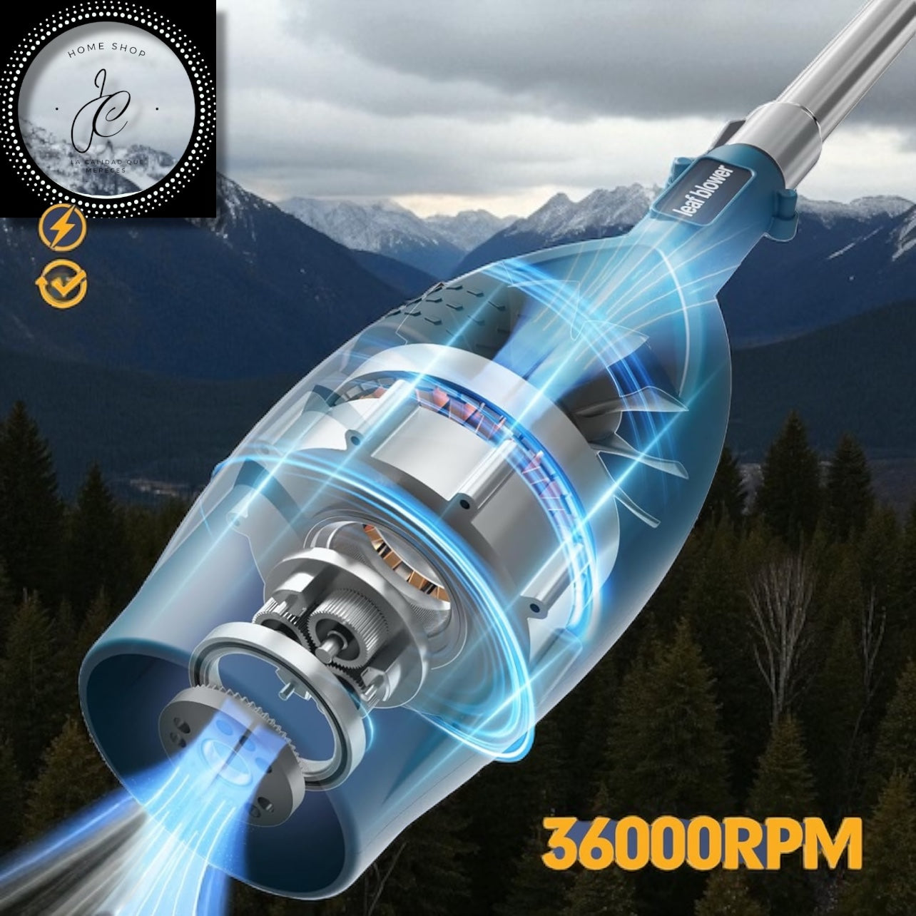 SOPLADOR TURBO RECARGABLE 2 BATERÍAS
