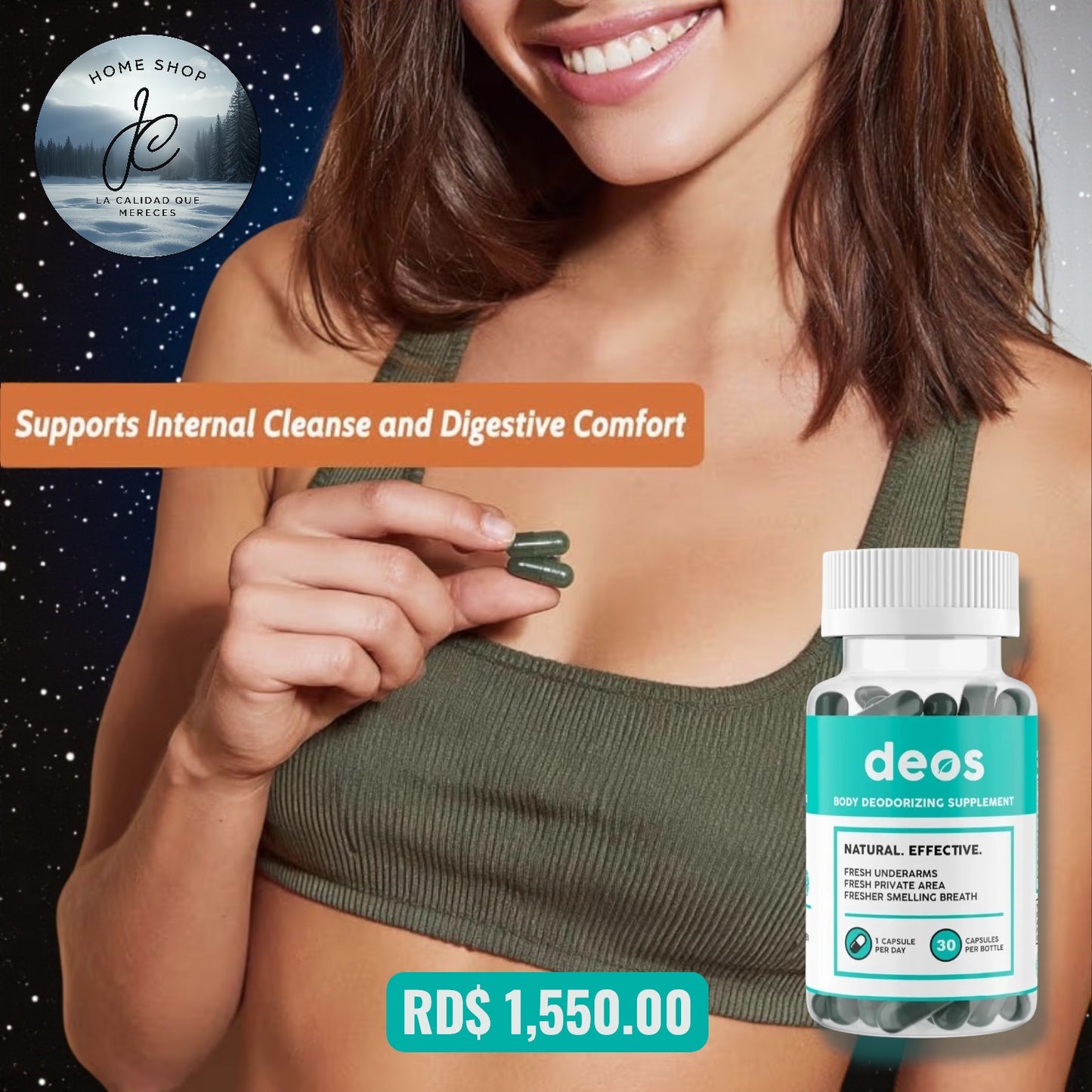 DESODORANTE CORPORAL EN CÁPSULAS DEOS