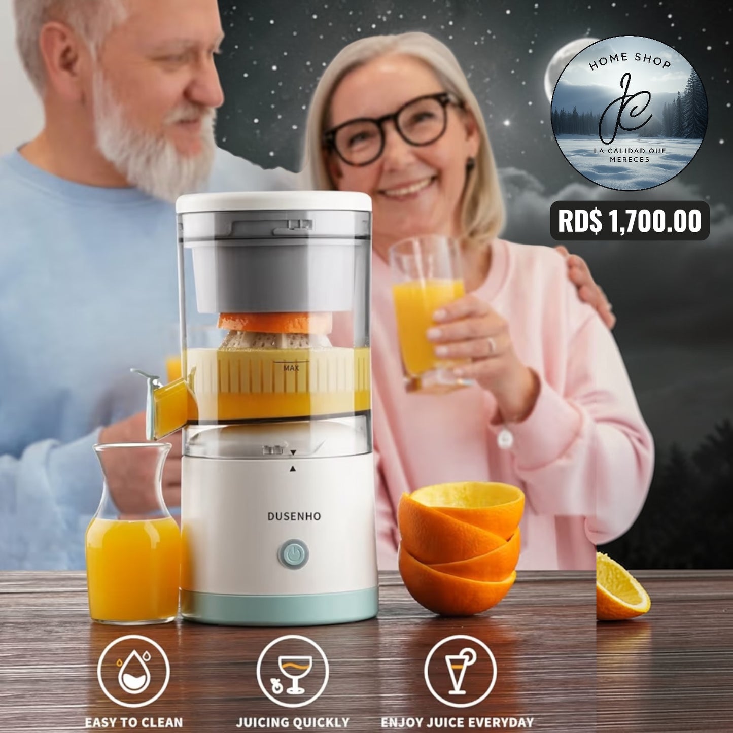 EXPRIMIDOR DE JUGO RECARGABLE